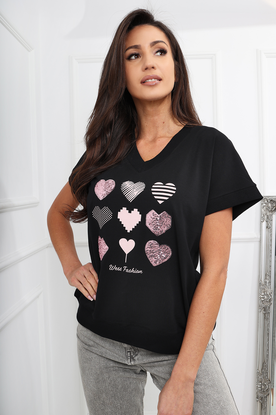 Bluzka Damska Hearts